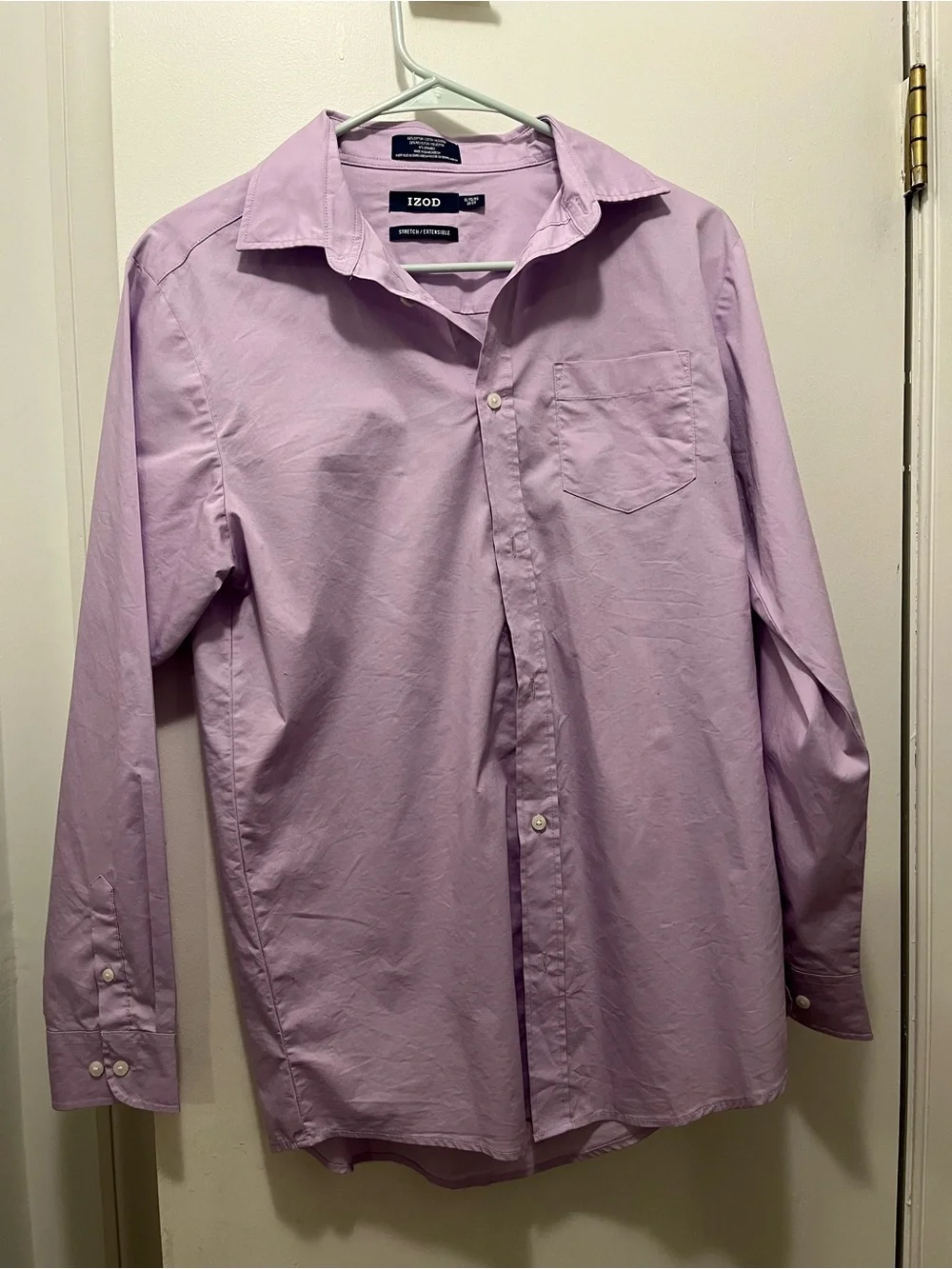 IZOD Youth Lavender Long-Sleeve Button-Up Shirt